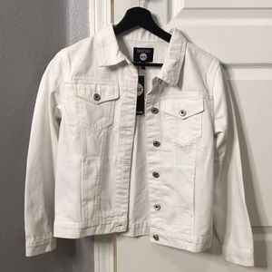 *brand new* Boohoo white denim jacket
